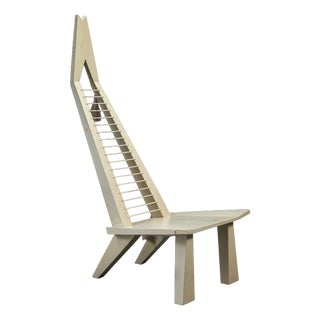 Architectural Easy Chair, 1980s For Sale