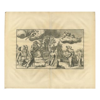 After Bernard de Montfaucon, Classical Allegory, 1721, Engraving For Sale