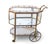 Mid 20th Century Mid-Century French Tea Cart, Brass and Glass, Hollywood Regency Style For Sale - Image 5 of 6