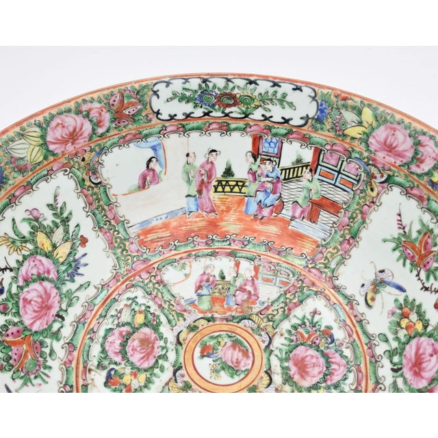Rose Medallion Large Bowl, 19th C. China For Sale - Image 9 of 10