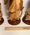 1940s Republic Era Chinese Hand Carved Wood Immortals Statues- Set of 4 For Sale - Image 11 of 12