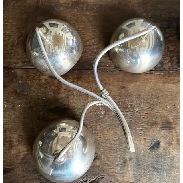 Metal Vintage Mid Century Danish Silver Serving Dishes, Signed Denmark 349 For Sale - Image 7 of 7