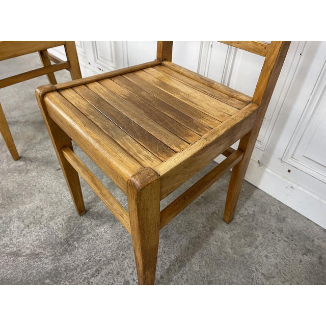 Tan Chairs by René Gabriel, 1950s, Set of 6 For Sale - Image 8 of 10