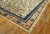 Traditional Majestic Ivory and Blue Color With Leaves and Flower Design Antique Chinese Peking Rug For Sale - Image 3 of 6