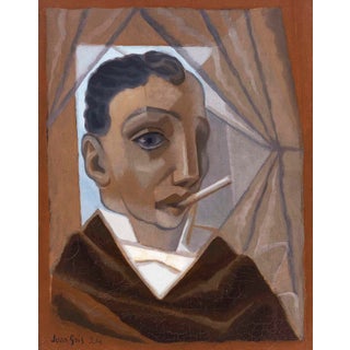 Juan Gris Homme a La Cigarette Limited Edition Giclee For Sale