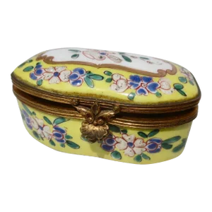 Antique French Porcelain Vanity Box