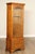 High Quality American Made Maple Gun Display Cabinet with Key-Locking Glass Door Over Pair of Dovetailed Drawers
