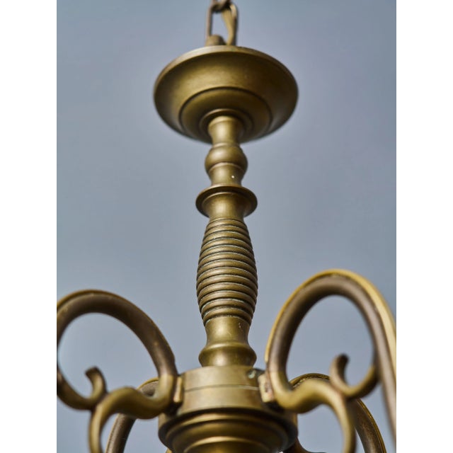 2000 - 2009 Antique Bronze Chandelier from Flanders, 1850 For Sale - Image 5 of 10