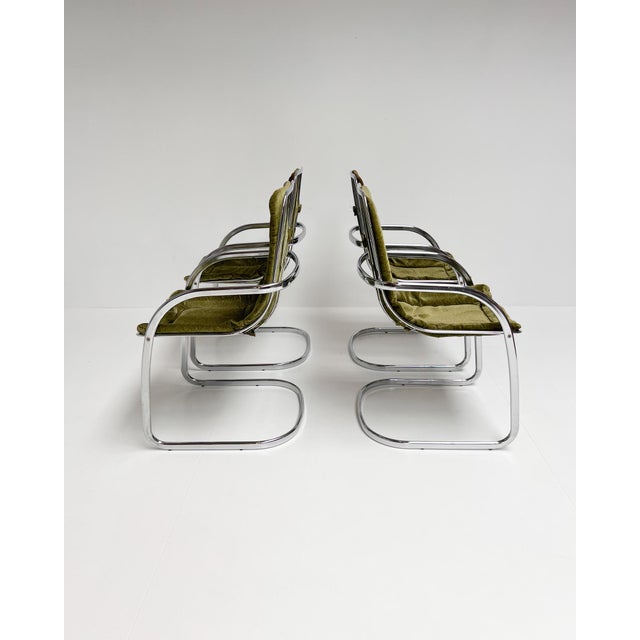 Vintage Chrome Wire Chairs by Gastone Rinaldi for Rima, 1960s, Set of 4 For Sale - Image 15 of 15