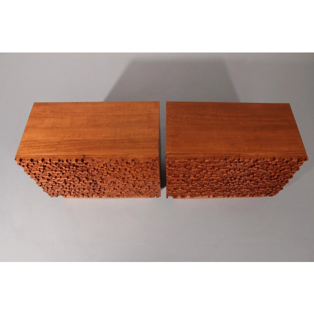 Brutalist Wooden Sideboards, 1960s, Set of 2 For Sale - Image 4 of 14