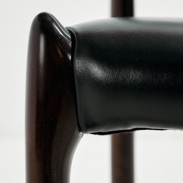 Black Set of Model 78 Rosewood Dining Chairs by Niels O. Møller for J.L. Møllers Furniture Factory For Sale - Image 8 of 18