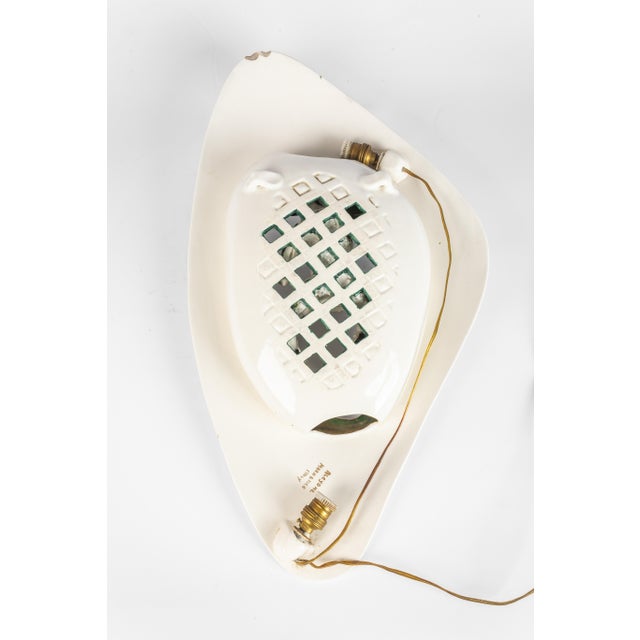 Vintage Italian Ceramic Arlequino Sconce by Luigi Carron for Alcyone Marostica, 1955 For Sale - Image 9 of 12