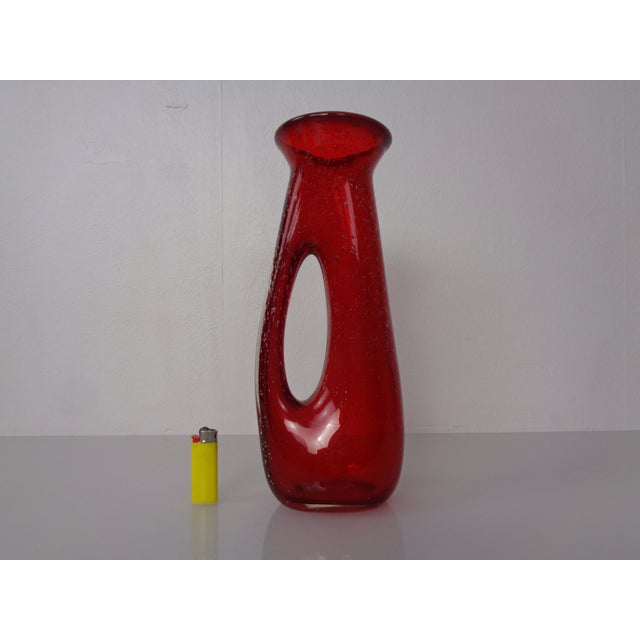 1960s Red Murano Glass Vase, Italy, 1960s For Sale - Image 5 of 18