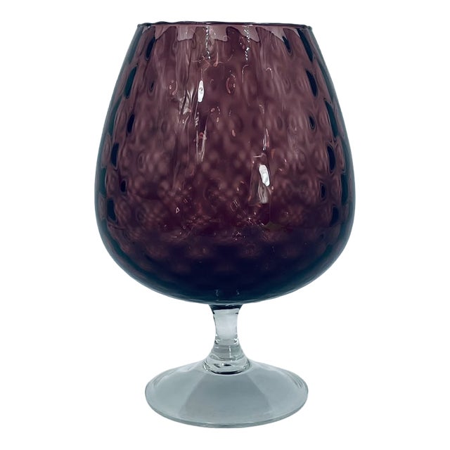 Italian Empoli Artistic Vase in Glass, 1965 For Sale