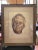 Brown Mid 20th Century Portrait Chalk Drawing of Franklin Delano Roosevelt by Julius Zirinsky, Framed For Sale - Image 8 of 8