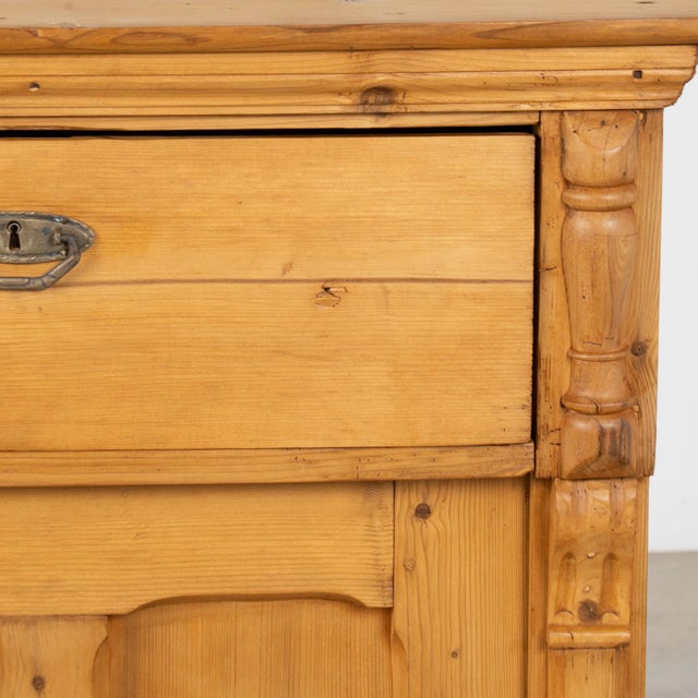 19th Century Hungarian Pine Cabinet Sideboard With Drawer For Sale - Image 12 of 18