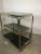 Italian Rolling Trolley in Gold Metal, 1980s For Sale - Image 6 of 10