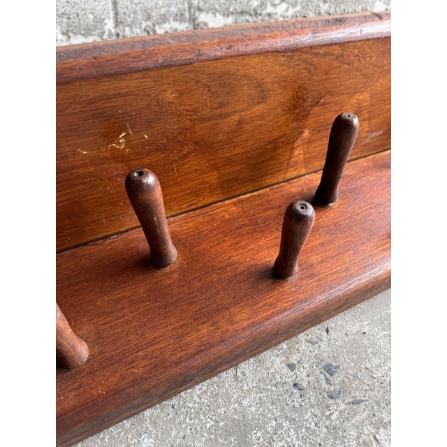 Wood Vintage Wooden Coat Rack, 1960s For Sale - Image 7 of 14