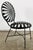 Francois Carre Antique Francois Carre Black Sunburst Garden Chair For Sale - Image 4 of 11