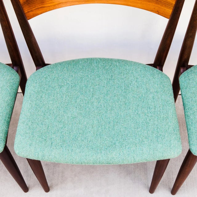 Wood Restored Danish Mid Century Modern Dining Chairs attributed to Jydsk Møbelindustri For Sale - Image 7 of 15