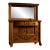 Antique Empire Revival Oak Clawfoot Sideboard With Mirror For Sale