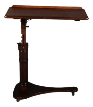 Antique Victorian Height-Adjustable Bedside Table, 1900