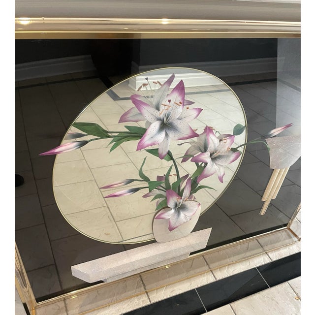 Vintage 1980s 3d Art by Jon Gilmore Signed Shadow Box With Flower/Vase Acrylic Plexiglass Case For Sale In Chicago - Image 6 of 11