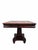 Antique American Empire Revival Figured Walnut Pedestal Game Table For Sale - Image 9 of 9