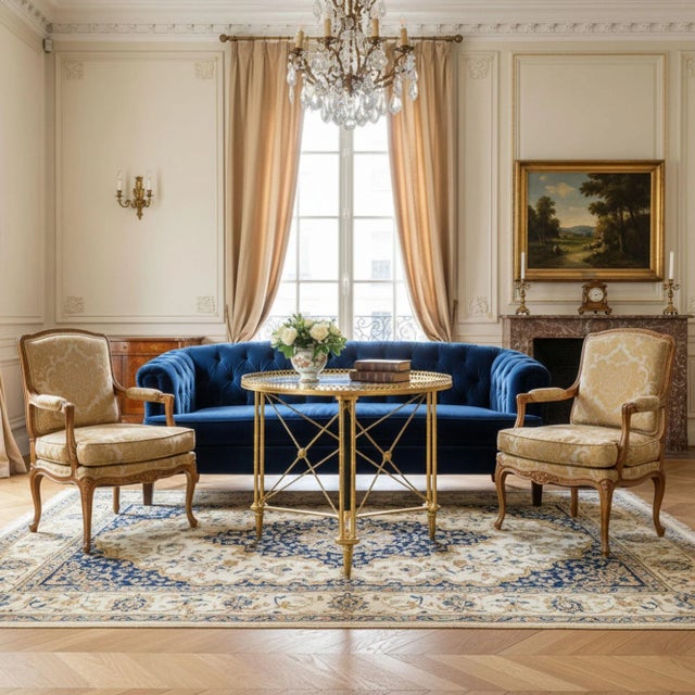 French Gilt Bronze Gueridon Side Table, Manner of Maison Jansen Ca. 1930s For Sale - Image 4 of 18