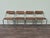 Italian Chairs in Chromed Metal and Vienna Straw, 1970s, Set of 4 For Sale - Image 14 of 14