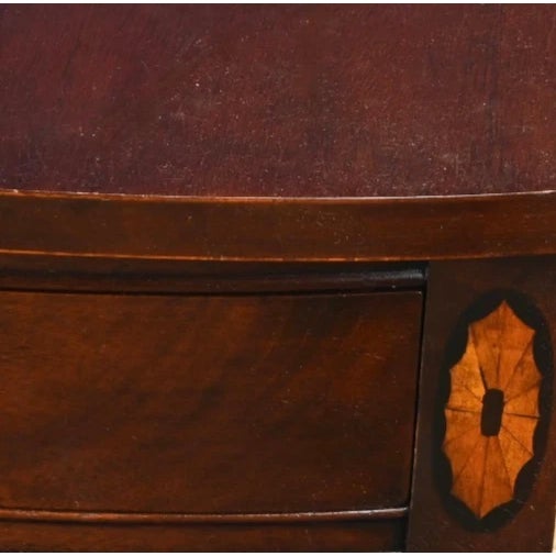 Wood Late 20th Century Share Pair of Hickory Chair Historical James River Plantations Pembroke Tables Inlay For Sale - Image 7 of 8