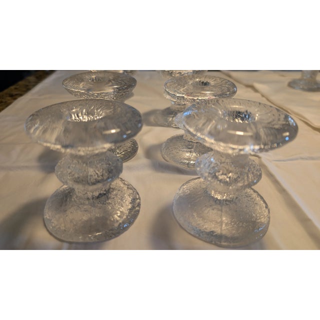 Set of 6 of 1970s Iittala Festivo Four Ring Candlesticks, Design Timo Sarpaneva For Sale - Image 9 of 10
