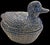 Mid-Century Modern 1980s Ceramic Spongeware Duck on Basket Casserole Dish 10"x6"7" For Sale - Image 3 of 7
