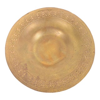Tiffany Studios New York Bronze Doré Shallow Bowl or Plate With Decorative Border For Sale