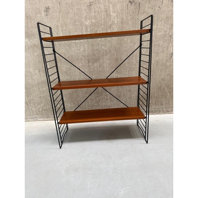 Wood Standing Bookshelf by Adriaan Dekker for Tomado Holland, 1960s For Sale - Image 7 of 8
