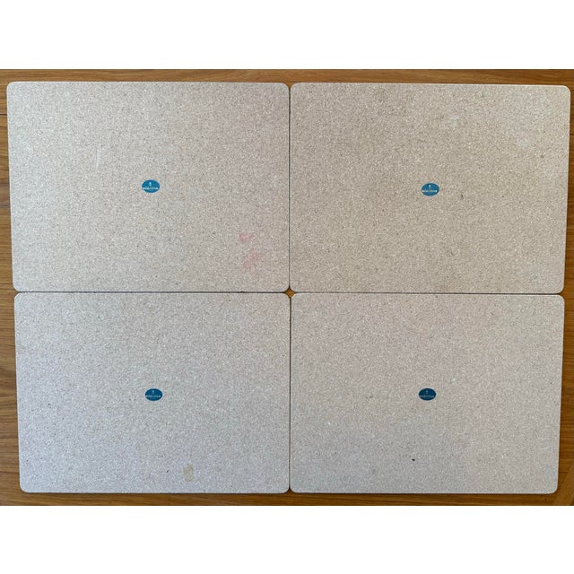 Set of 4 Vintage Royal Worcester Placemats Featuring Sage and Butterflies For Sale In Austin - Image 6 of 10