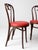 Vintage Mid-Century ZPM Radomsko Bentwood Dining Chairs Set of 4 With Red Seats For Sale - Image 18 of 18