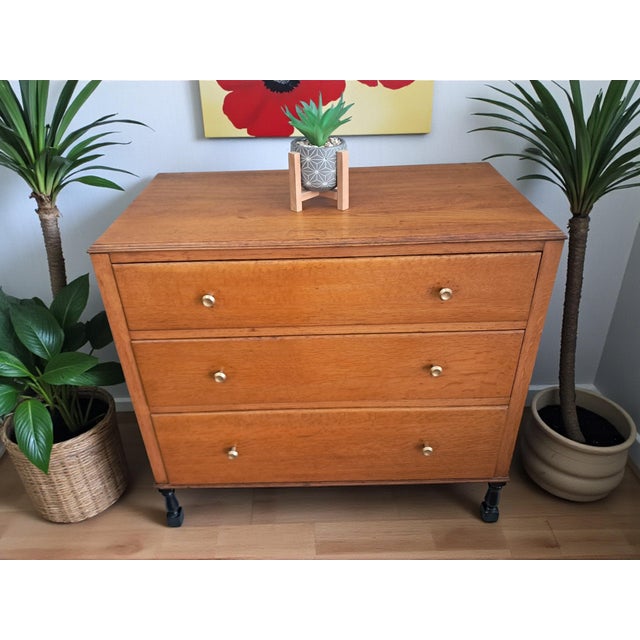 Mid-Century Modern Chest of Drawers in Teak, 1950s For Sale - Image 4 of 18