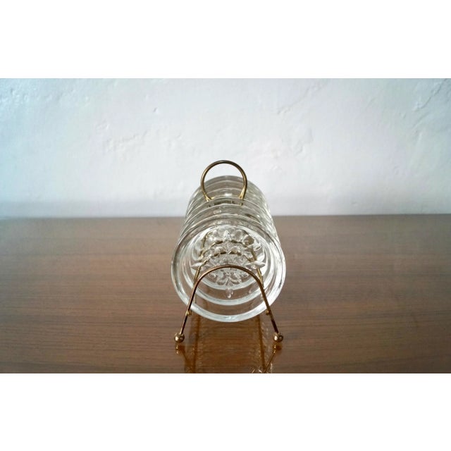 1960’s Hollywood Regency Brass & Glass Coasters For Sale In Los Angeles - Image 6 of 11