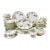 1940s Vintage Hollywood Regency Japanese Minimalist Cherry Blossom Dinnerware - Set of 56 For Sale