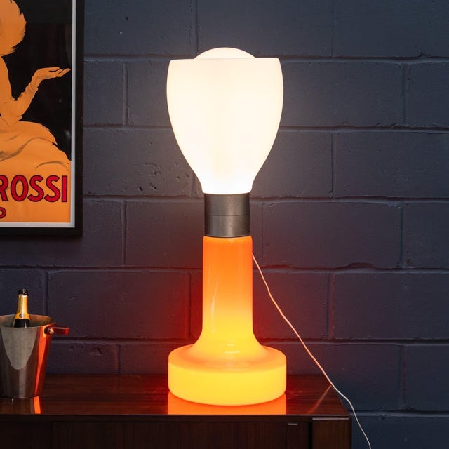 Vintage 20th Century Italian Glass Birillo Floor Lamp, 1970 For Sale - Image 3 of 15