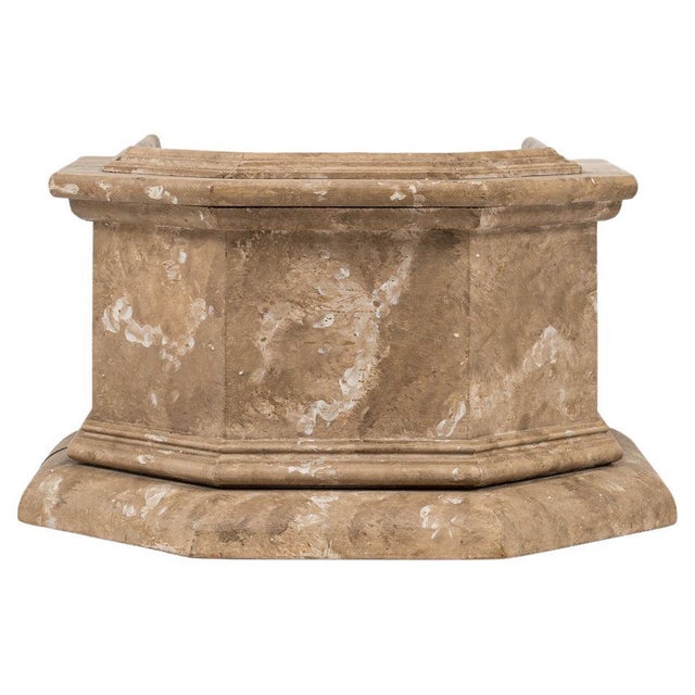 Brown 20th Century French Wooden Pedestal For Sale - Image 8 of 18