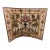 Swedish Painted Five-Panel Screen 18th Century Painted Canvas Panels, Assembled 20th Century For Sale