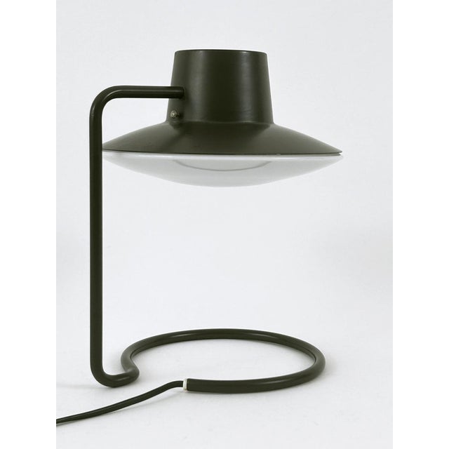 Early Dark Brown Oxford Table Lamp by Arne Jacobsen for Louis Poulsen, 1960s For Sale - Image 11 of 18