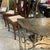 Vintage Metal Demilune Detailed Console Table For Sale - Image 4 of 10