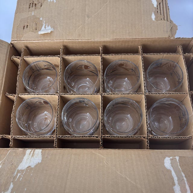 Star-Kist Charlie the Tuna Rocks Glasses With Original Box, Set of 8 For Sale - Image 14 of 14