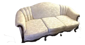 Late 19th Century Outstanding Camel Backed Mahogany Sofa