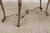 Silver Vintage Silver Finish Glass Top Console Table For Sale - Image 8 of 18