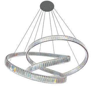 Collection Orione 2.0 Chandelier in Metal and Crystal by Jago For Sale