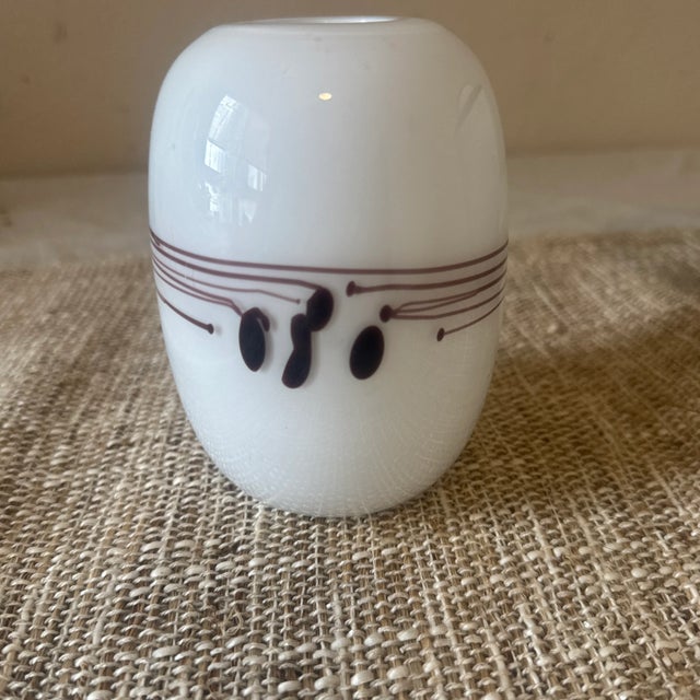 1970s Vase -- 1970s Holmegaard Melody Vase Made by Michael Bang For Sale - Image 5 of 5